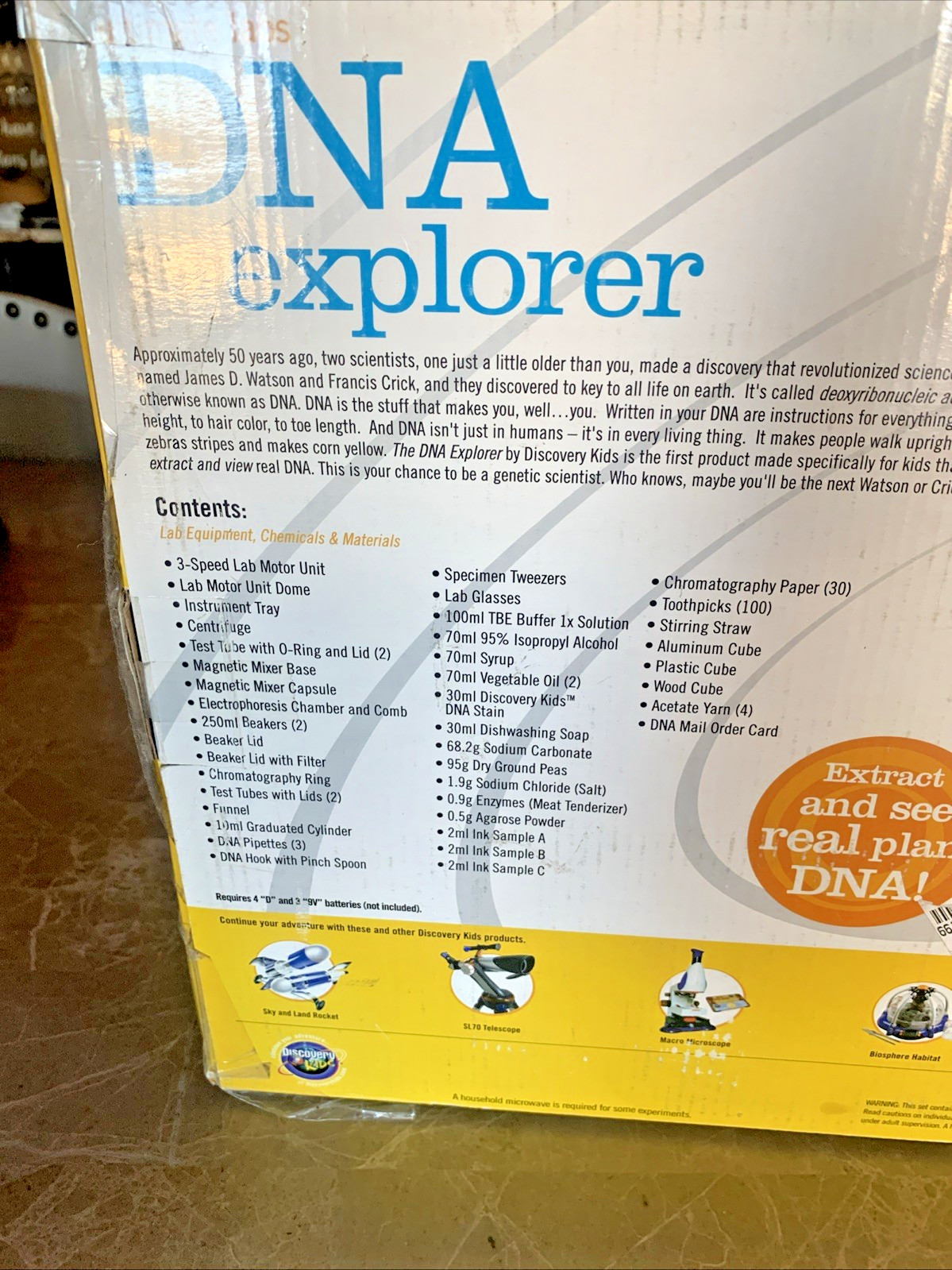 Discovery Kids Ultimate Labs DNA Explorer Science STEM Kit Age 10+ Open Box READ