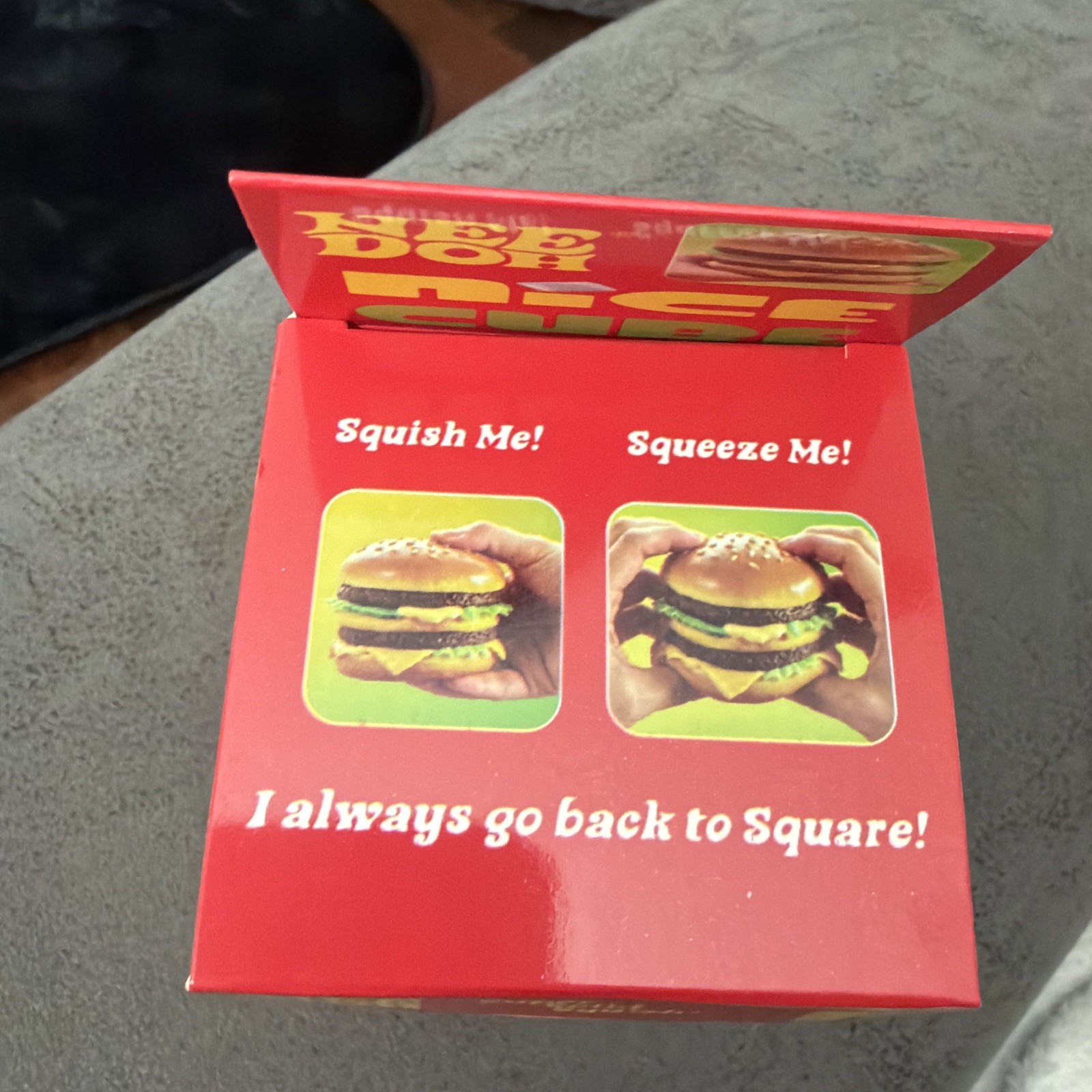 New McDonalds Burger Big Mac Squishy Toy Nee Doh Nice Cube Limited Edition
