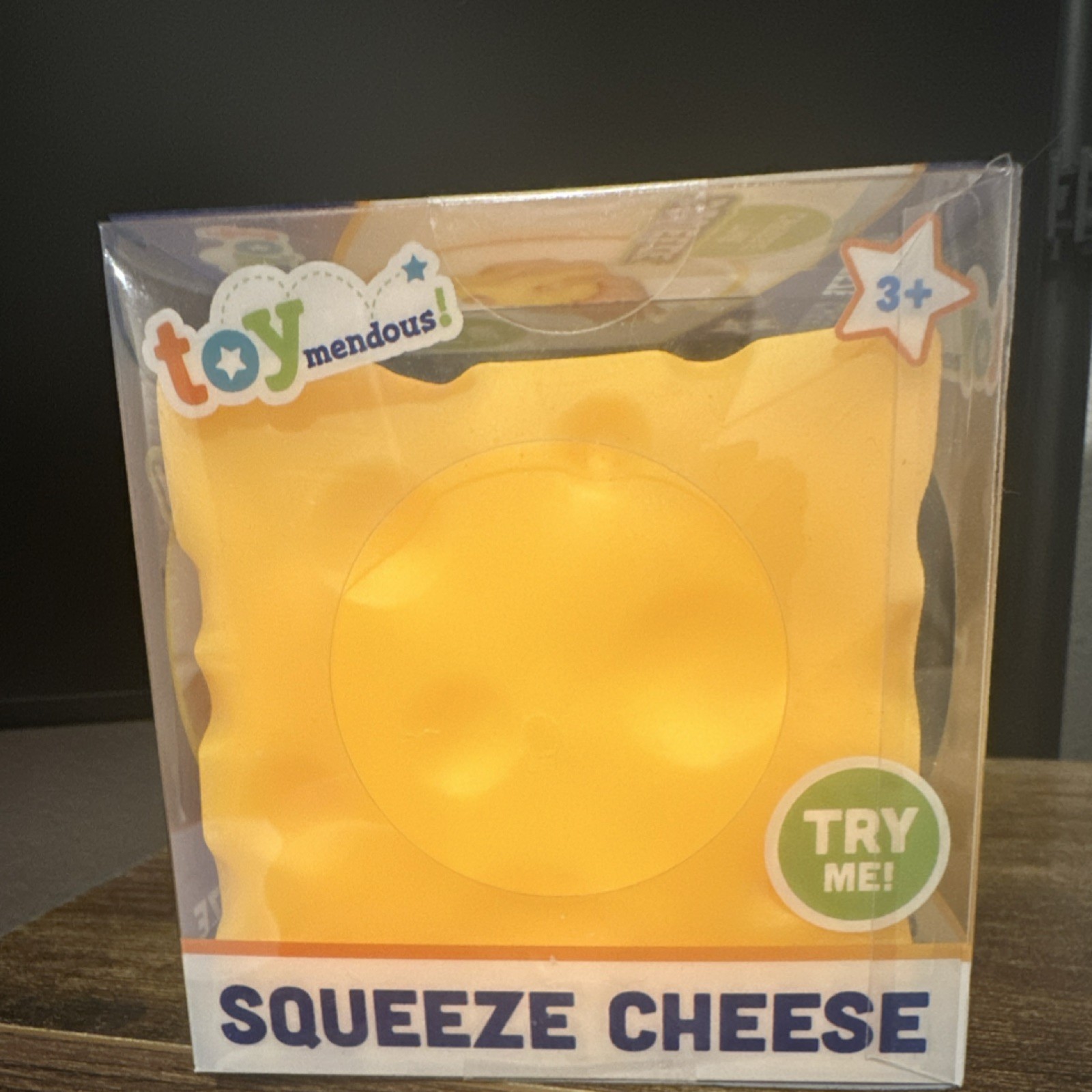 Toymendous Squeeze Cheese Tactile Squeeze Toy Yellow 3-7 Years 2025