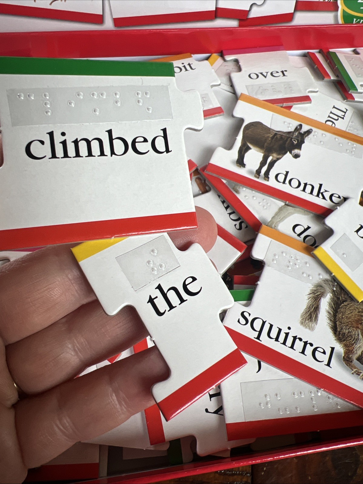 Game Braille Activities Kids DK Games Modified Visually Impaired Silly Sentences
