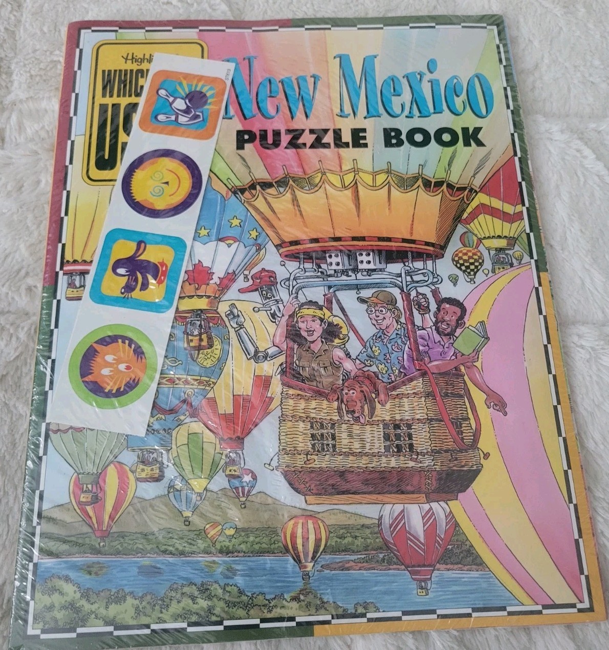 Vintage HIGHLIGHTS WHICH WAY US MARYLAND Washington State NEW MEXICO PUZZLE Book