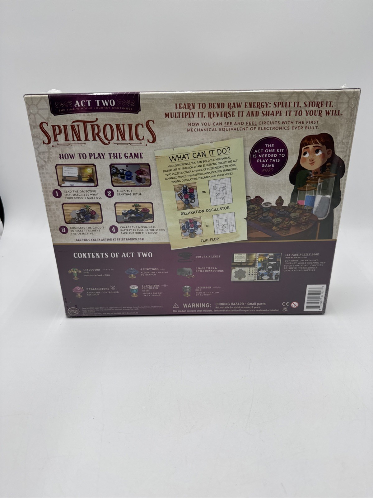 SET OF 2 Spintronics Learning Game: Act Two, & Power Pack. New, Sealed