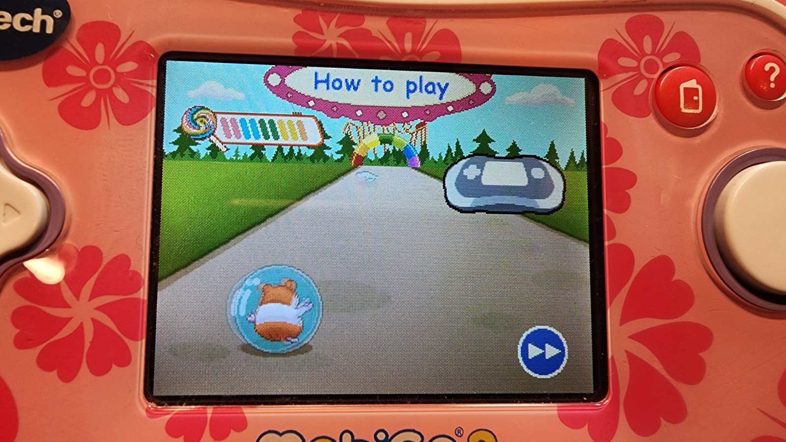 VTech MobiGo 2 Pink Touch Learning System w/ 3 Games Tested Works Case Handheld