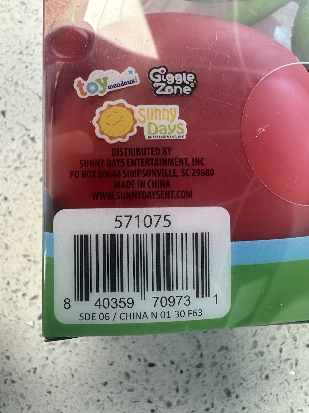 Sunny Days Squeezy Cherry Squeeze Toy – Red/Green – Ages 3+ (3-4 Years)