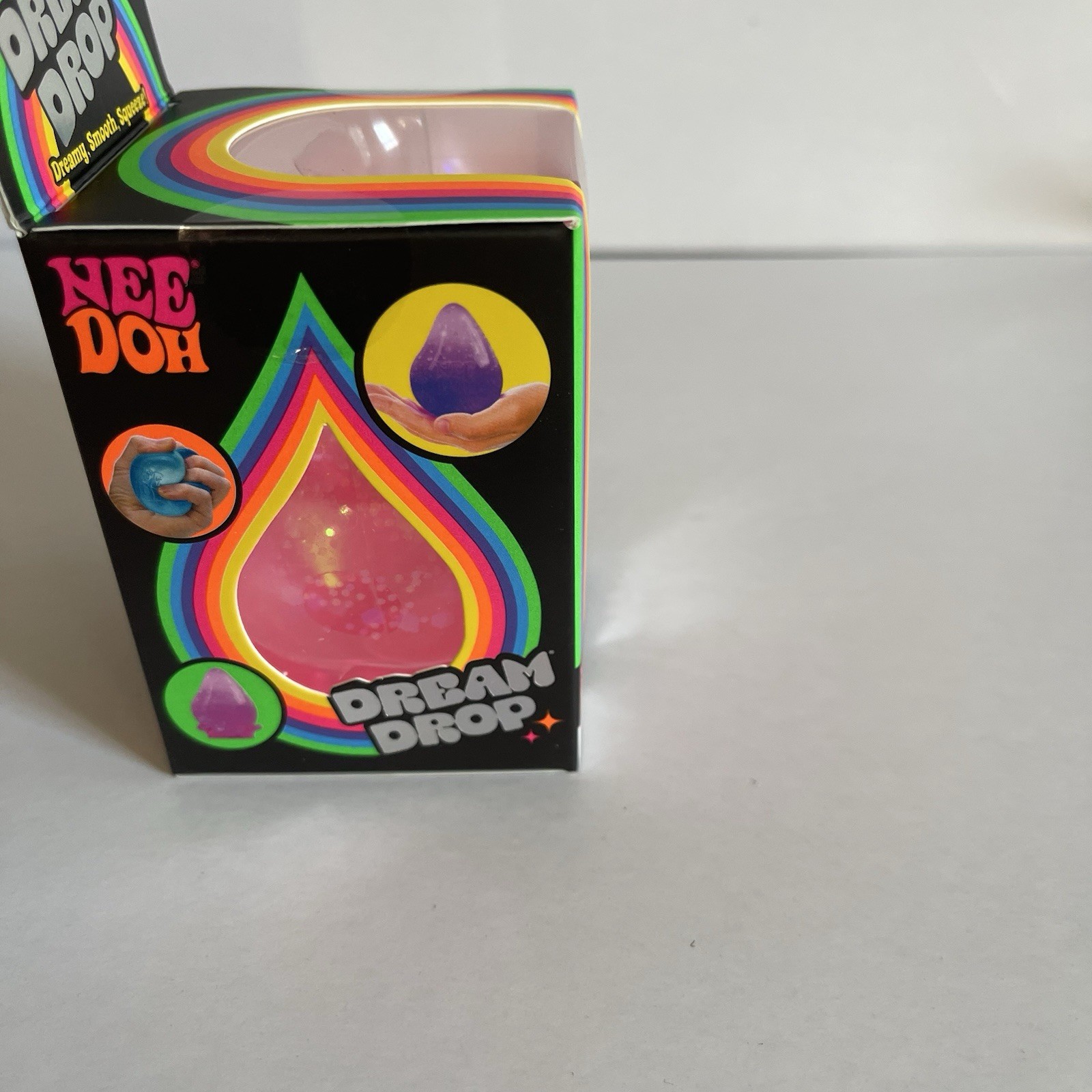 Nee Doh Dream Drop Pink Tactile Sensory Squeeze Toy