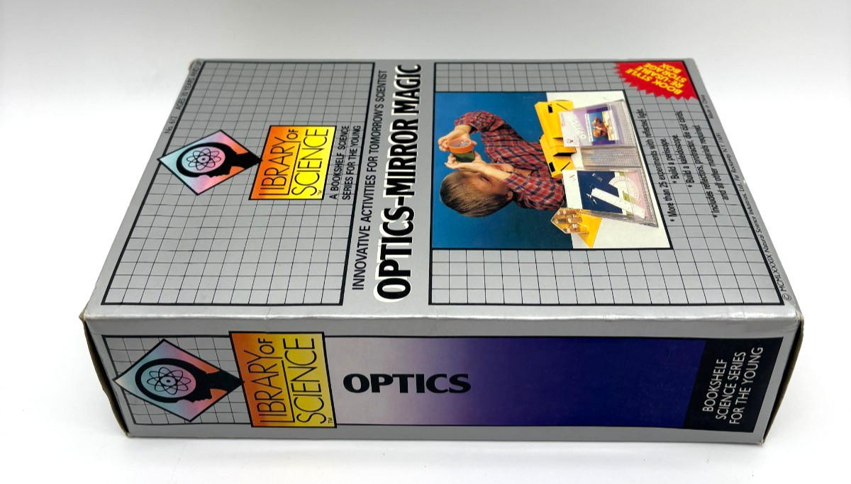 Vintage 1989 Library of Science Kit Activities Scientist Optics Mirror Magic NOS