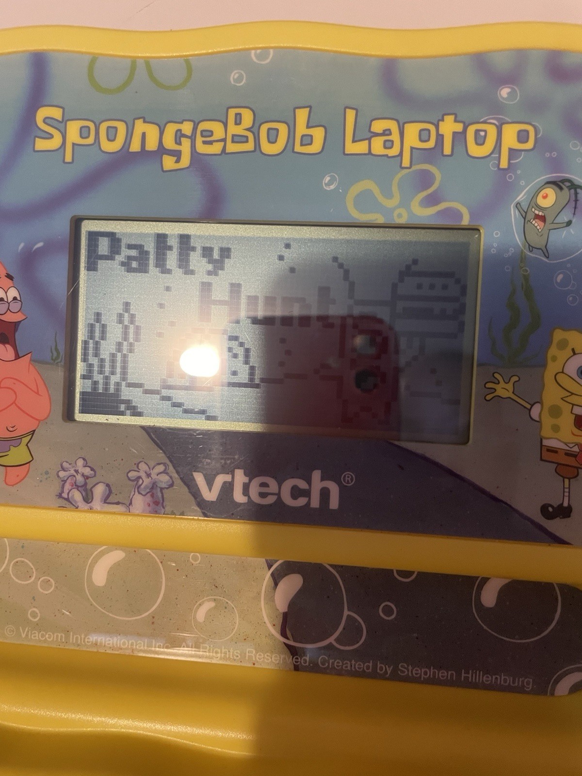 Vtech SpongeBob SquarePants Activity Laptop Vintage – Working, Slightly Scuffed