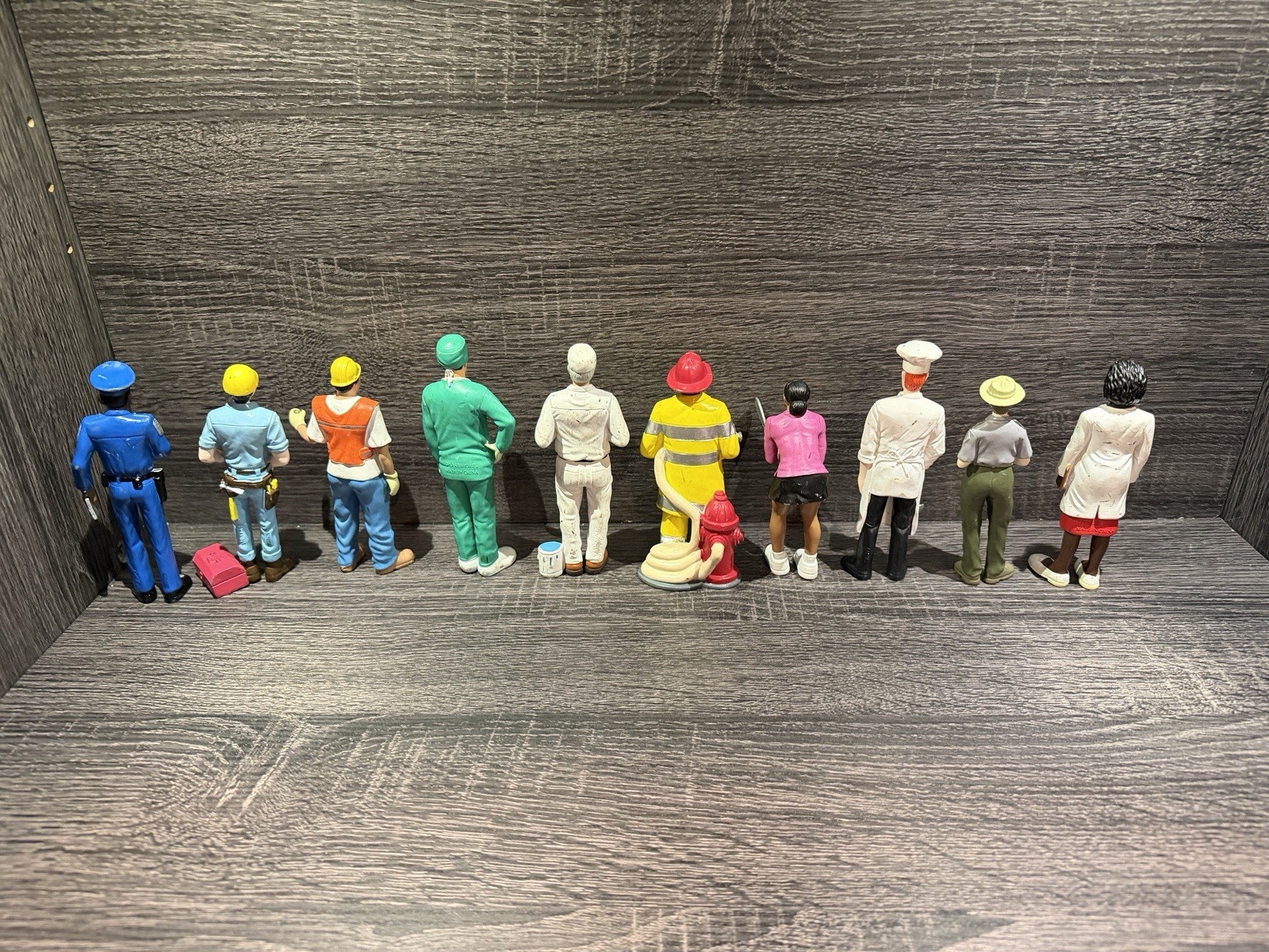10 Lakeshore Career Helpers 5” Figures Educational. Police, Painter, Doctor, Etc