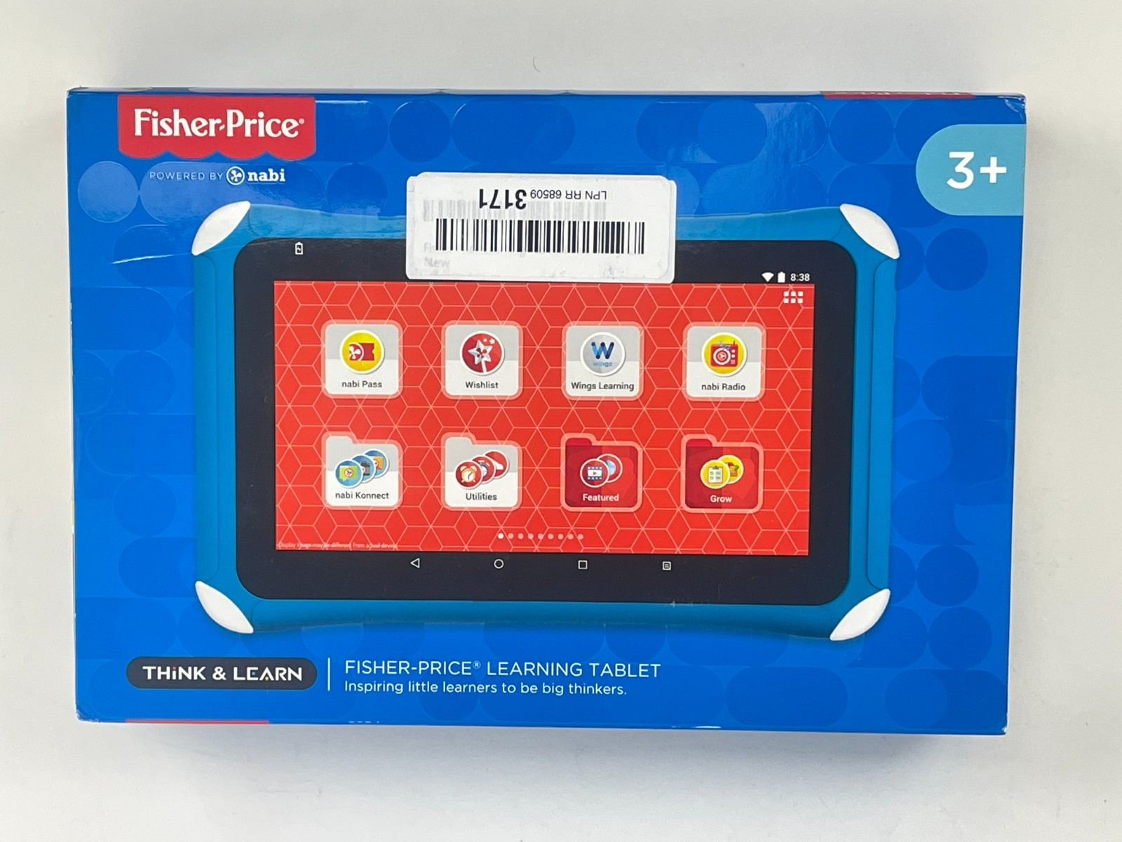 NEW Nabi Fisher-Price Learning 7″ Kids Tablet Android FGC64-9993 numbers 16GB