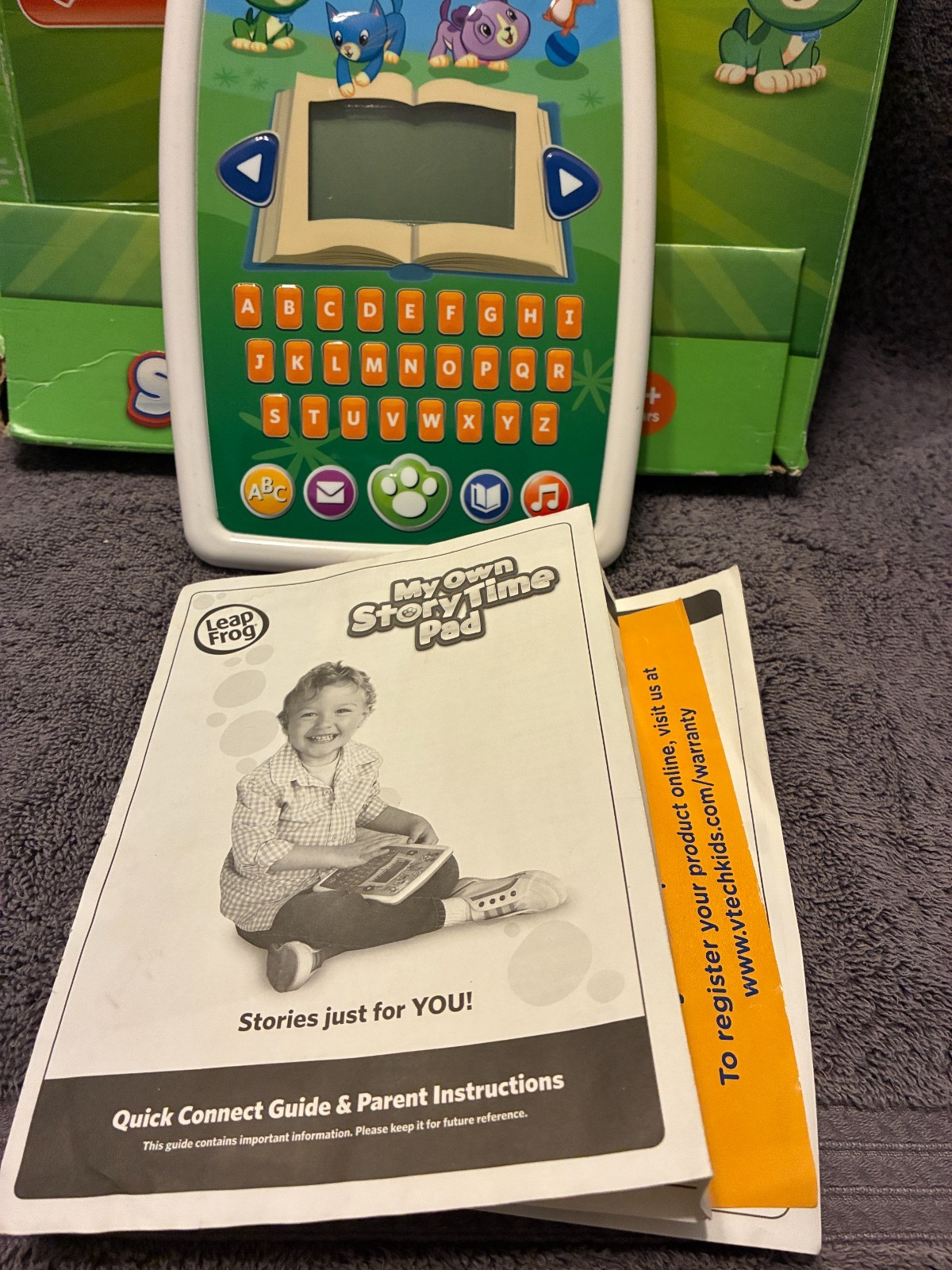 Leap Frog My Own Story Time Pad Learning Educational Tad Leap Pad – Tested