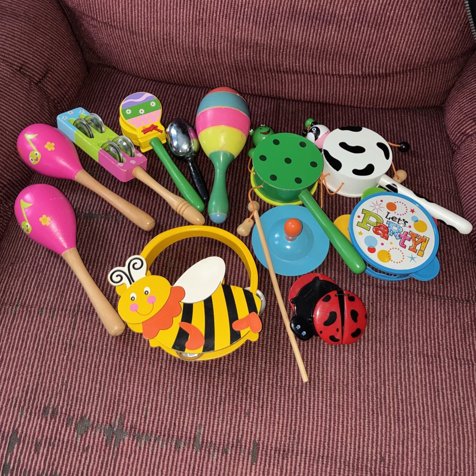 Toy Lot Musical Rhythm Instruments Preschool Daycare Wooden Toy Lot