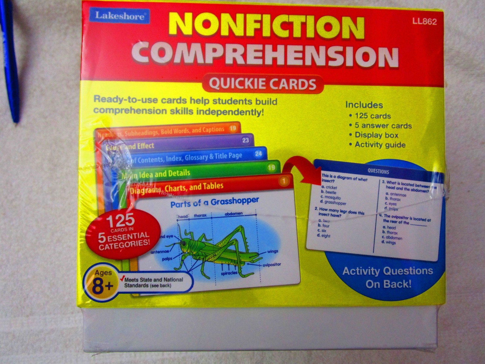 Lakeshore Nonfiction Comprehension Quickie Cards #LL862