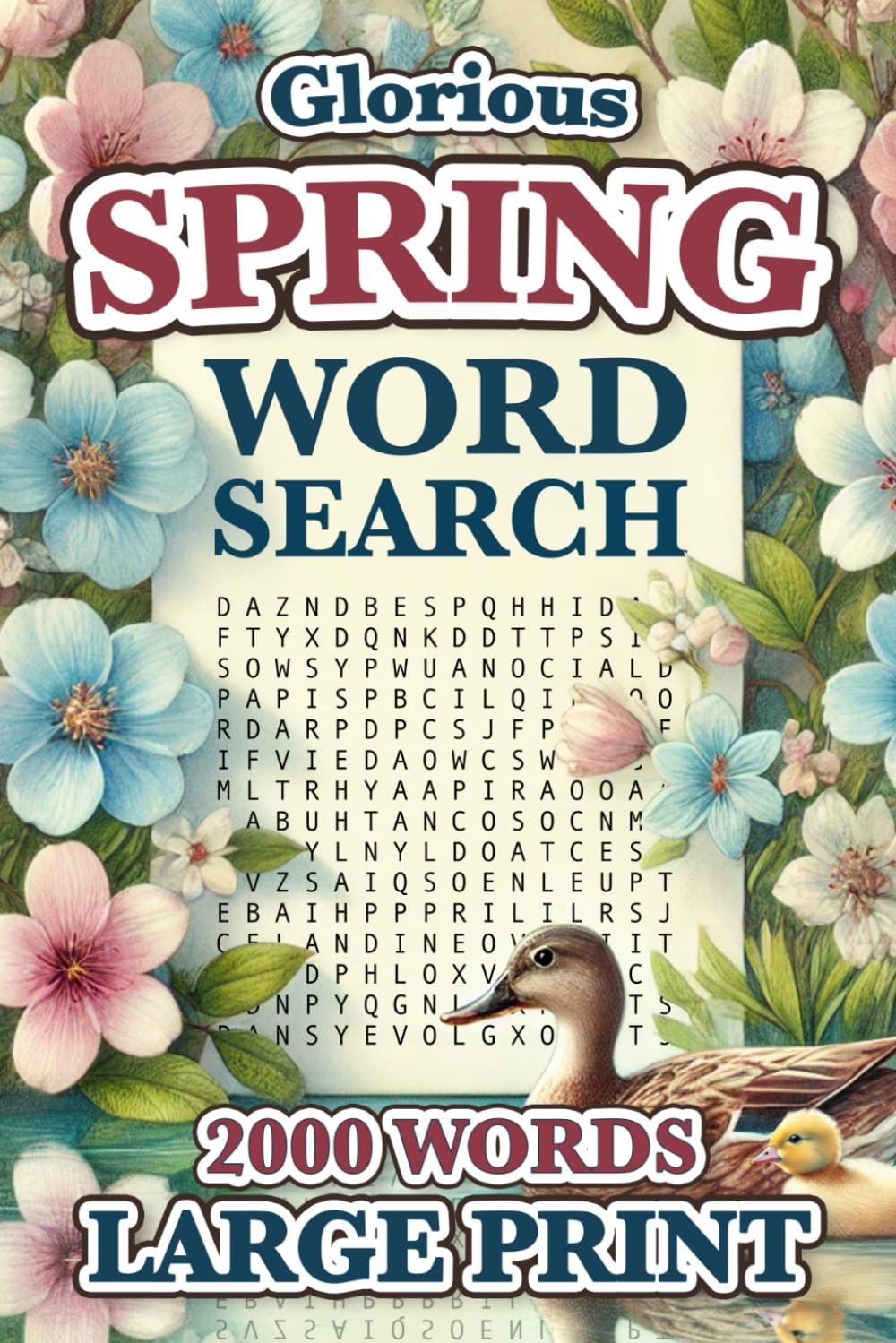 Spring Word Search Large Print: 2000 Words – 84 Puzzles – Big Font Find…