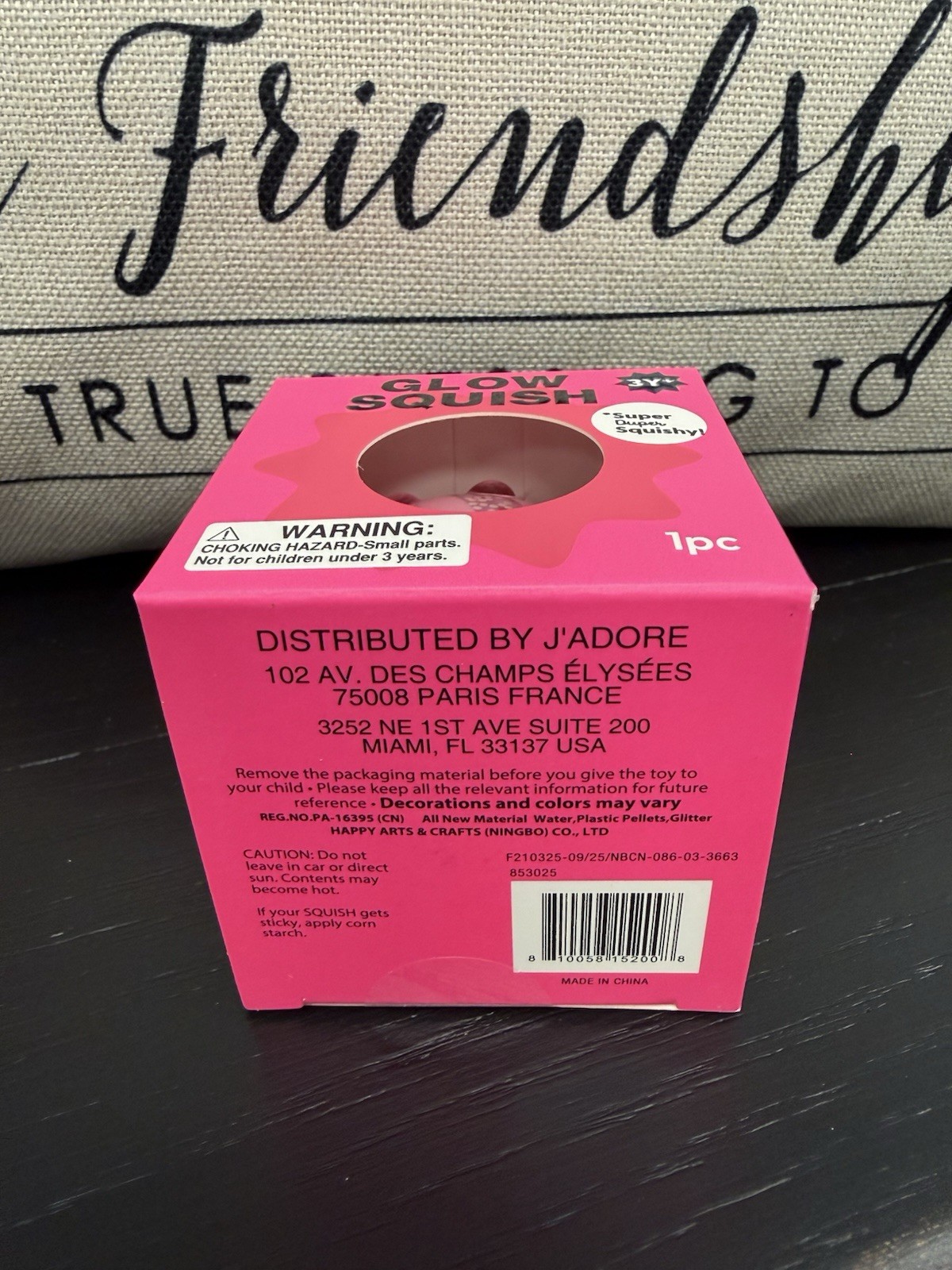 NEW Super Duper Squishy Glow in the Dark Squeezy by J’Adore Pink Glow Squish