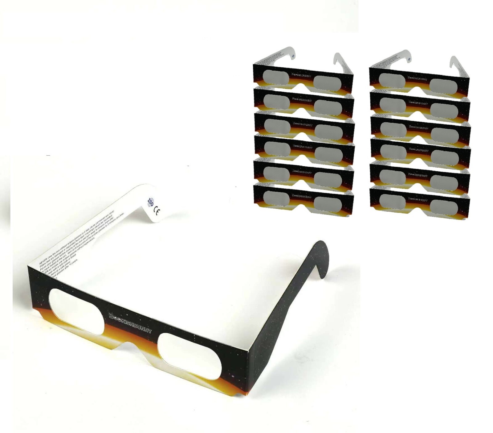 NEW 12 Packs Solar Eclipse Sun Viewer Glasses ISO Certified 2024 NASA Approved