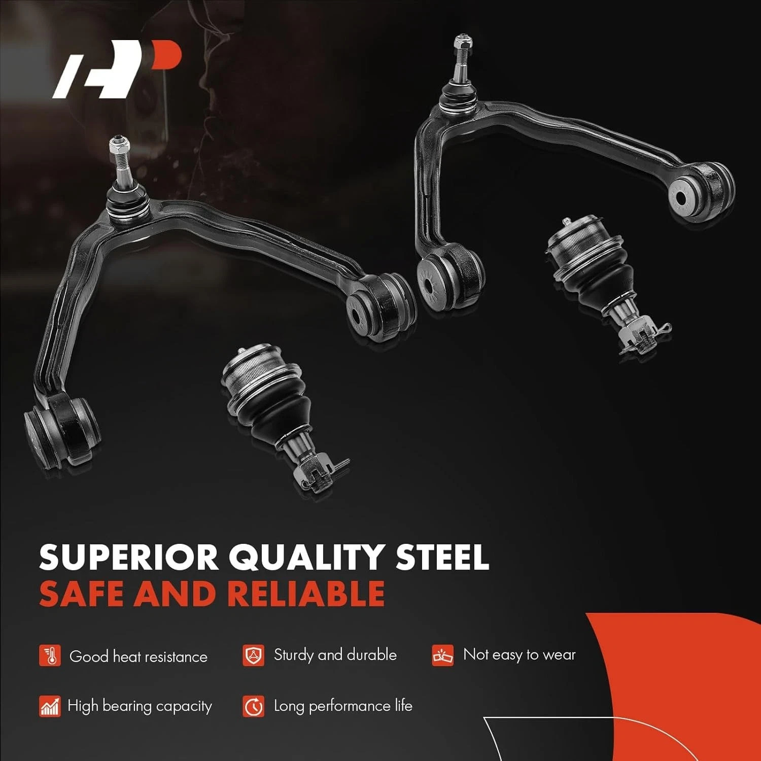 A-Premium Set of 10, Upper Control Arm, Lower Ball Joint, Tie Rod End, Sway Bar