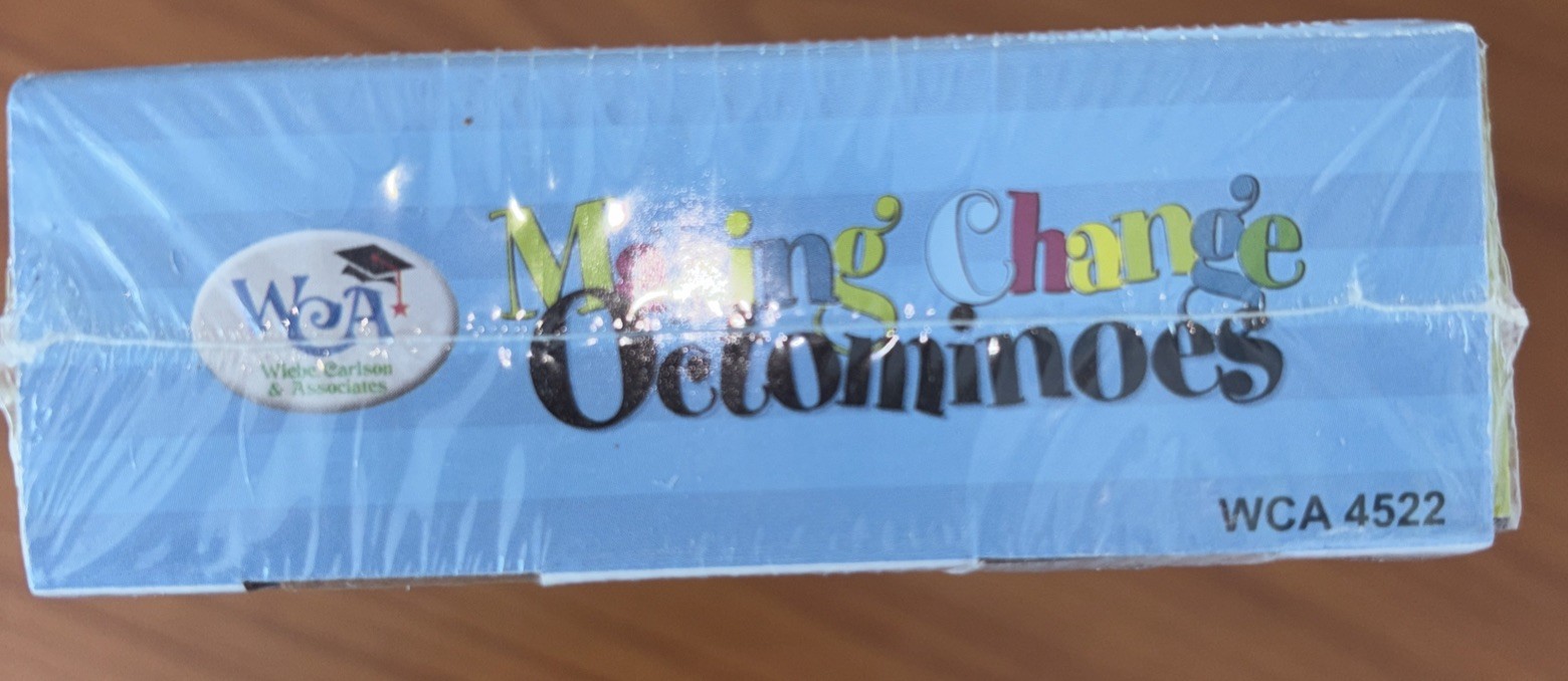 Making Change Octominoes – Learning Advantage – Grades 3 and Up. 2-4 Players