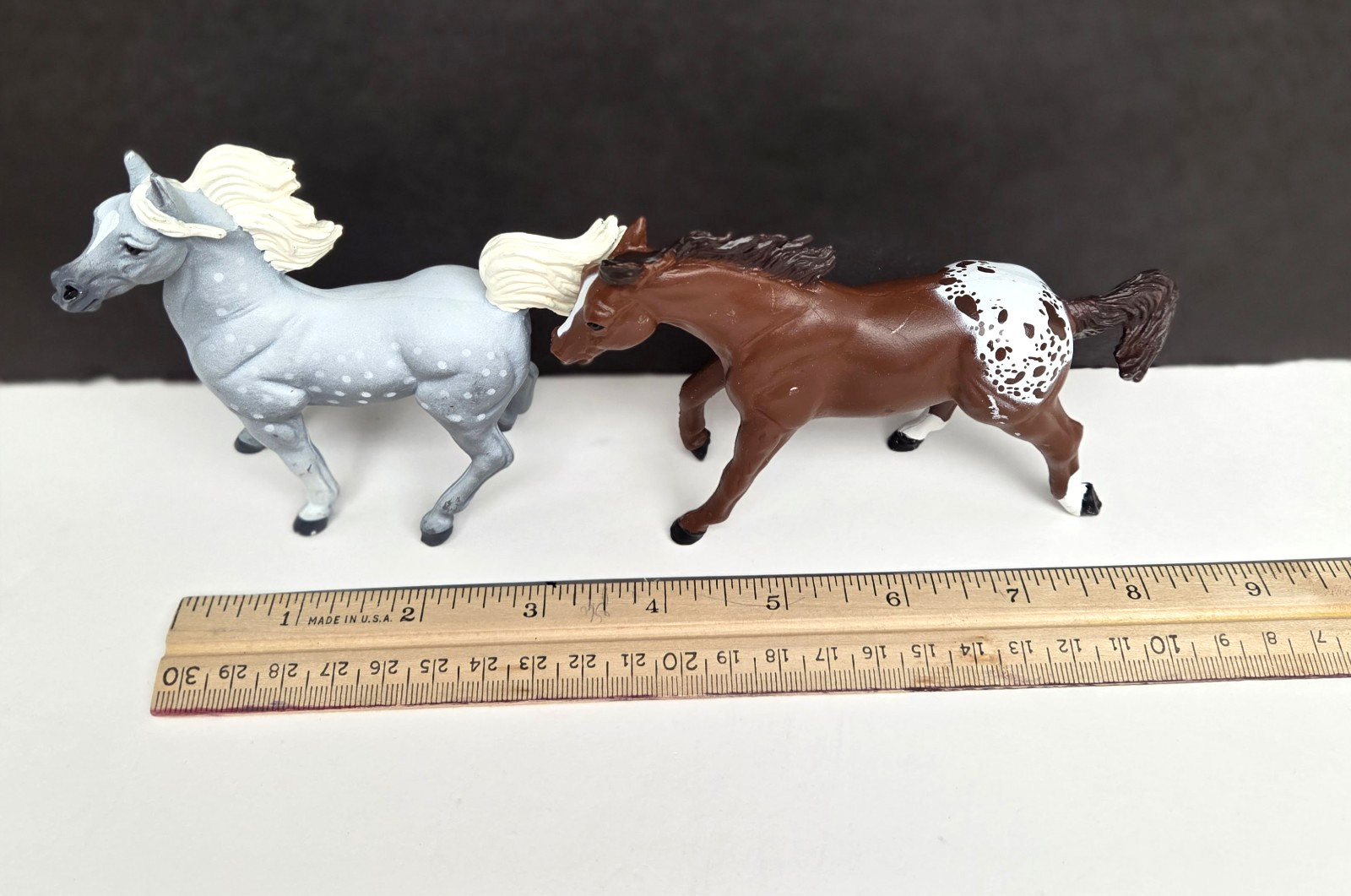 Vintage SAFARI LTD. Hard Plastic PVC Toy Horses Foal Arabian Lot of 6 – 1997