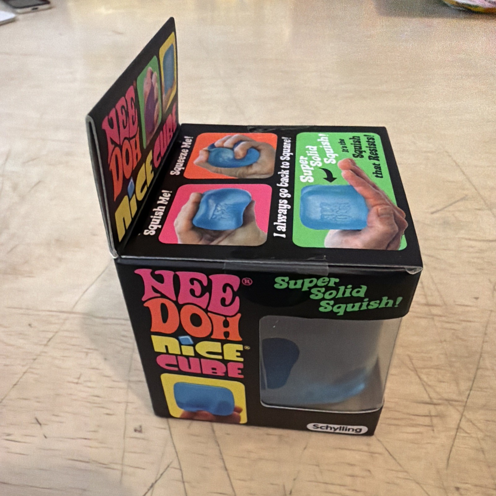 NeeDoh Nice Cube – Blue – Brand New Sealed – Schylling