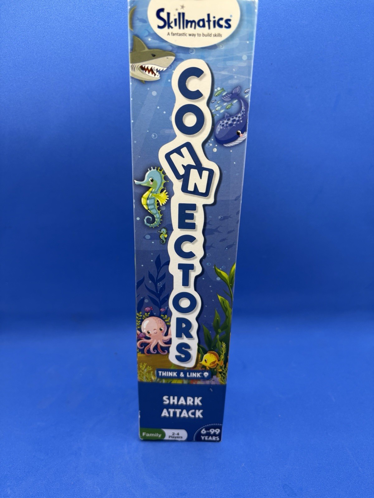 Skillmatics Educational Game: Connectors Shark Attack: Gift Family Game Complete