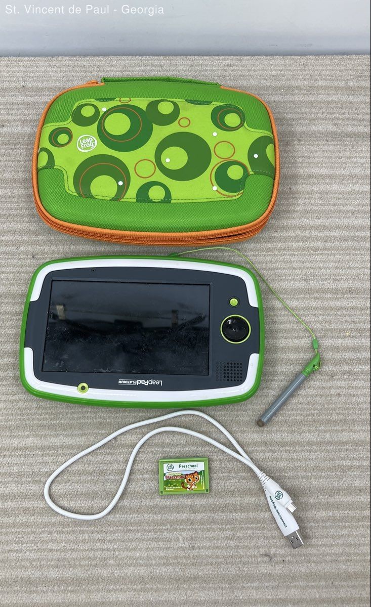 LeapFrog LeapPad Platinum Kids Learning Tablet W/ Charger & Extras Tested Works