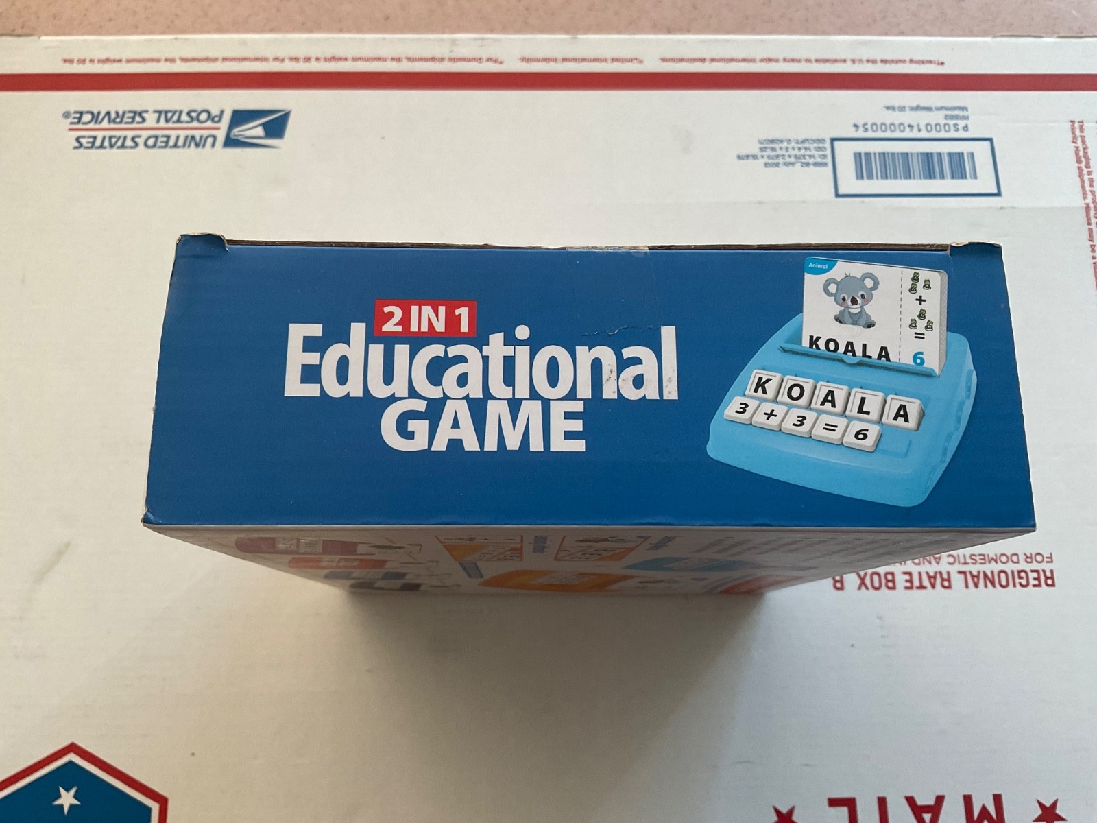 2 In 1 Letter Educational Game / Spelling Word Game Ages 3 & Up