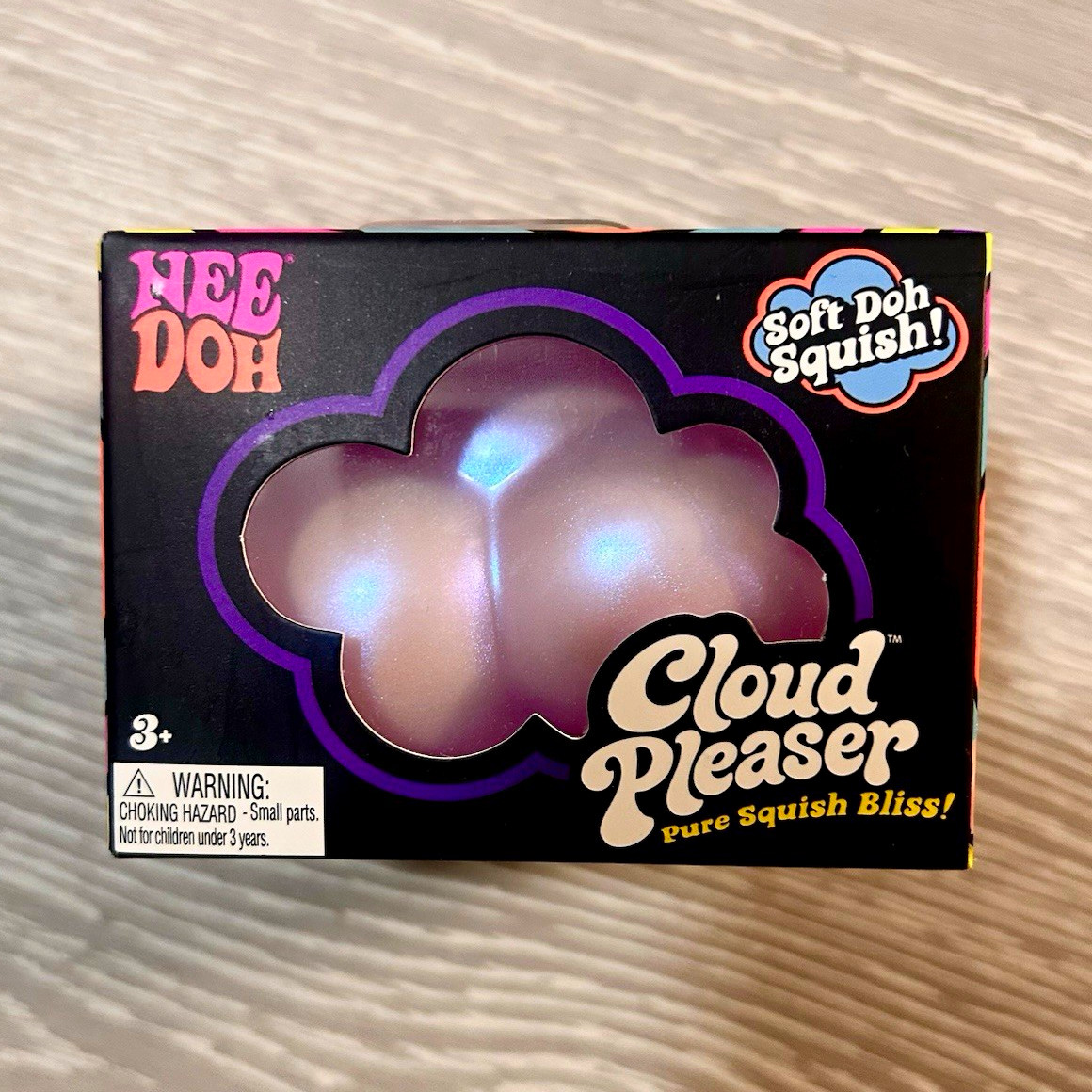 Schylling Nee Doh Cloud Pleaser Soft Doh Squish Squeeze Toy Purple| Brand New