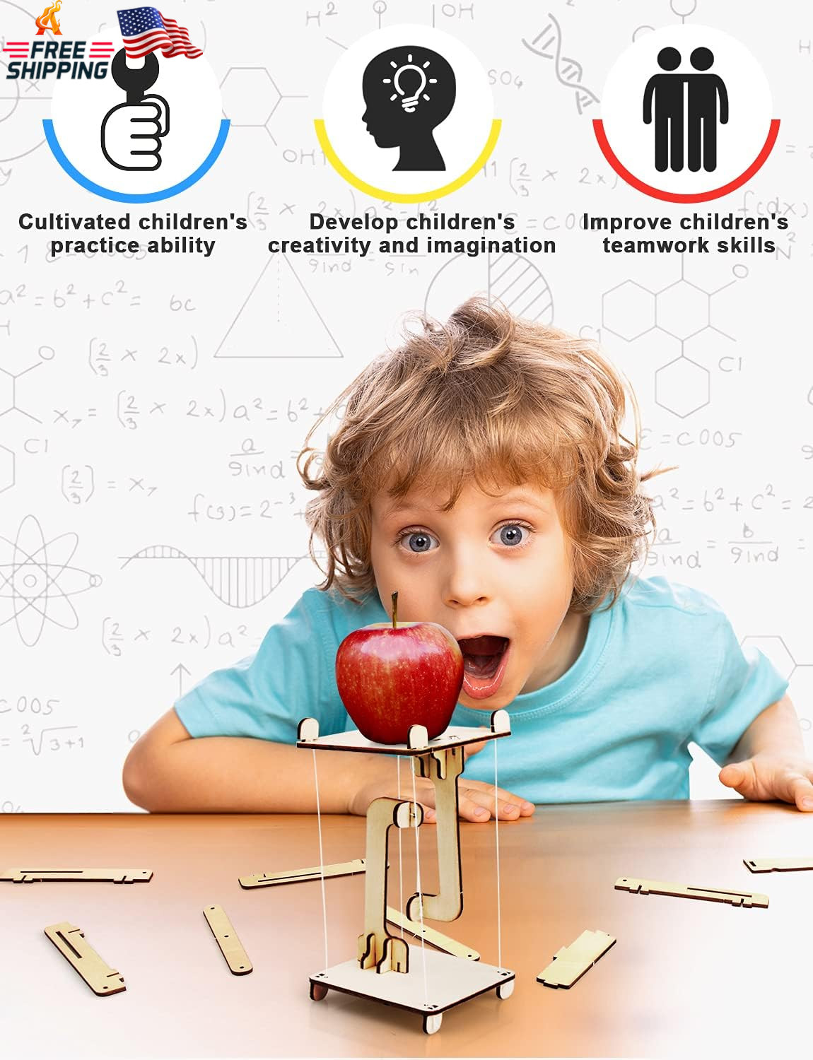 Poraxy 6 in 1 STEM Kits for Kids Age 8-10, Science Building Educational Experime