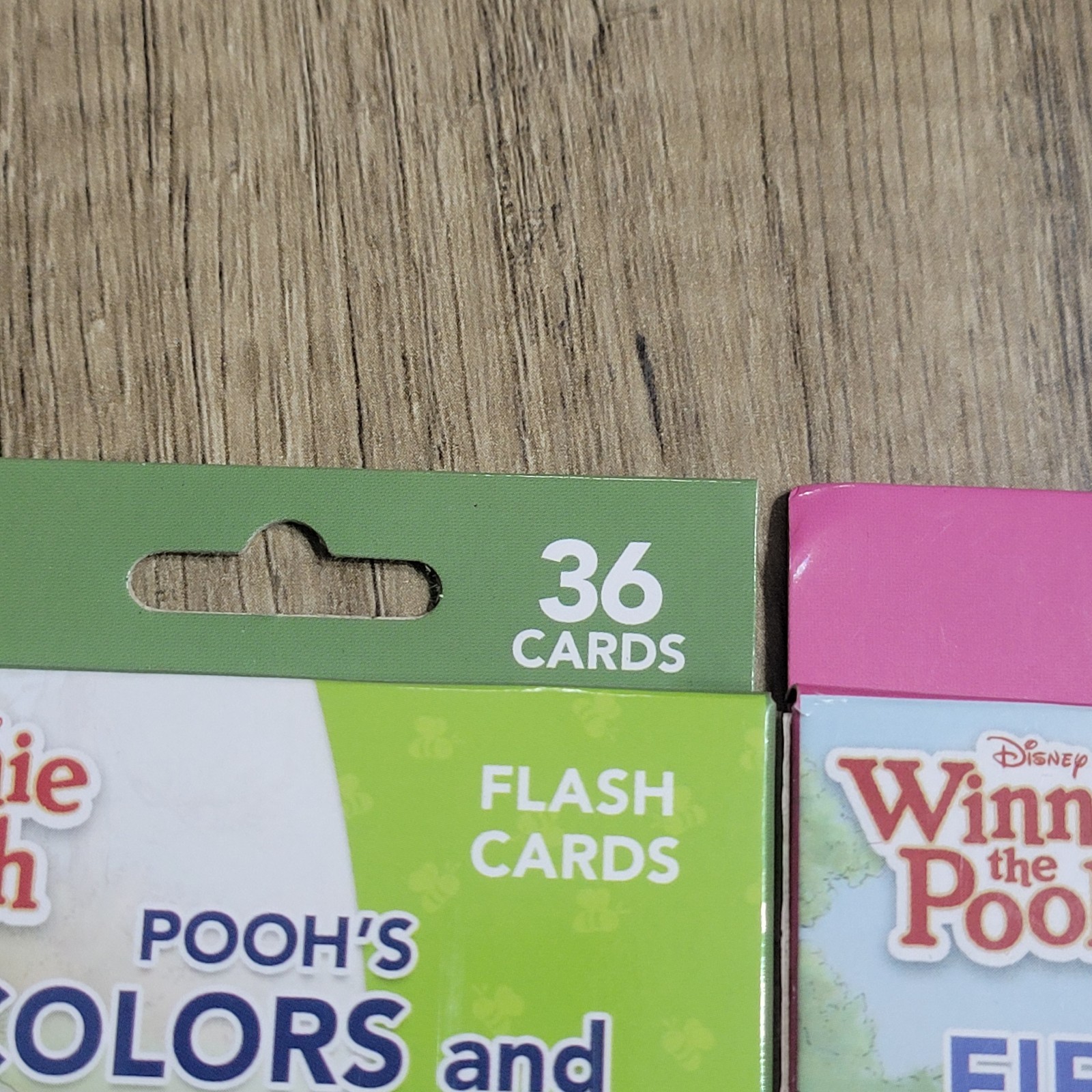 Winnie the Pooh Learning Flash Cards First Words/Colors & Shapes Lot Of 2