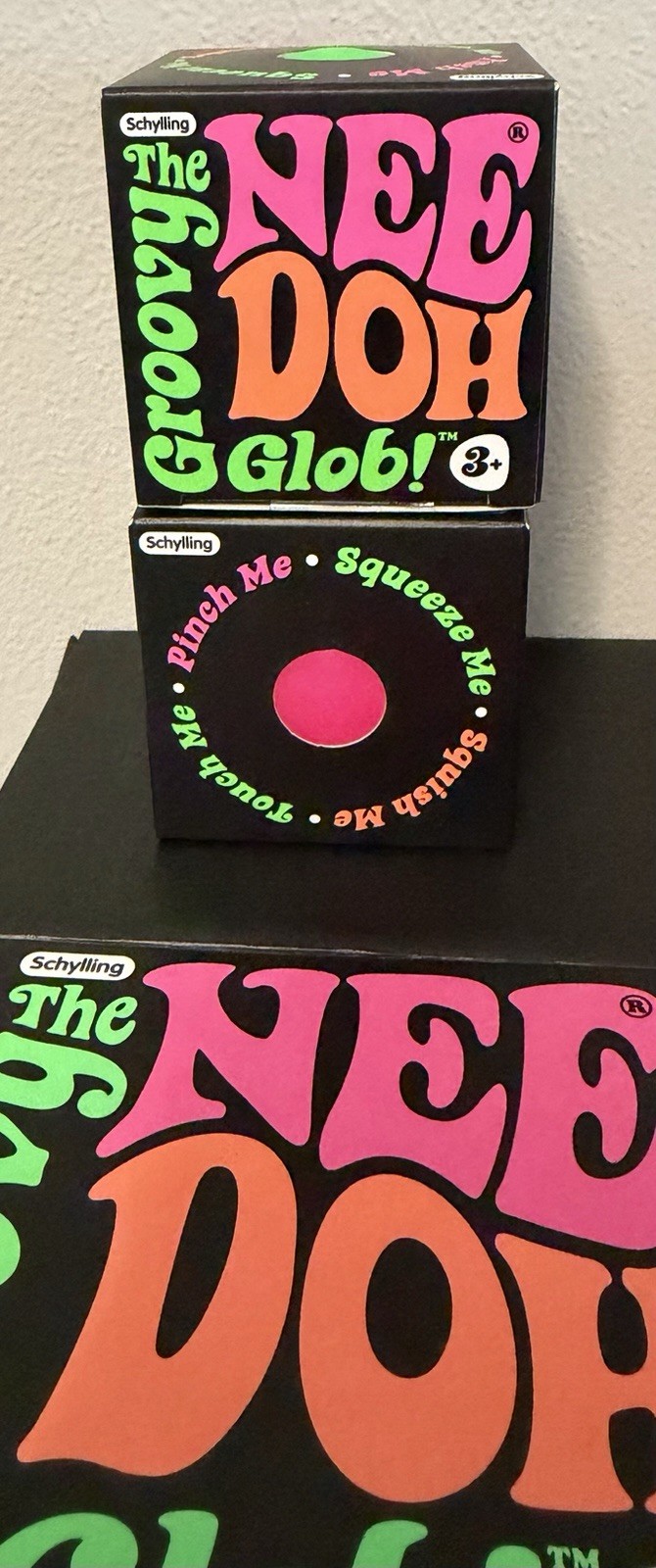 Needoh The Groovy Glob Schylling – Set of 2 – Pink / Green