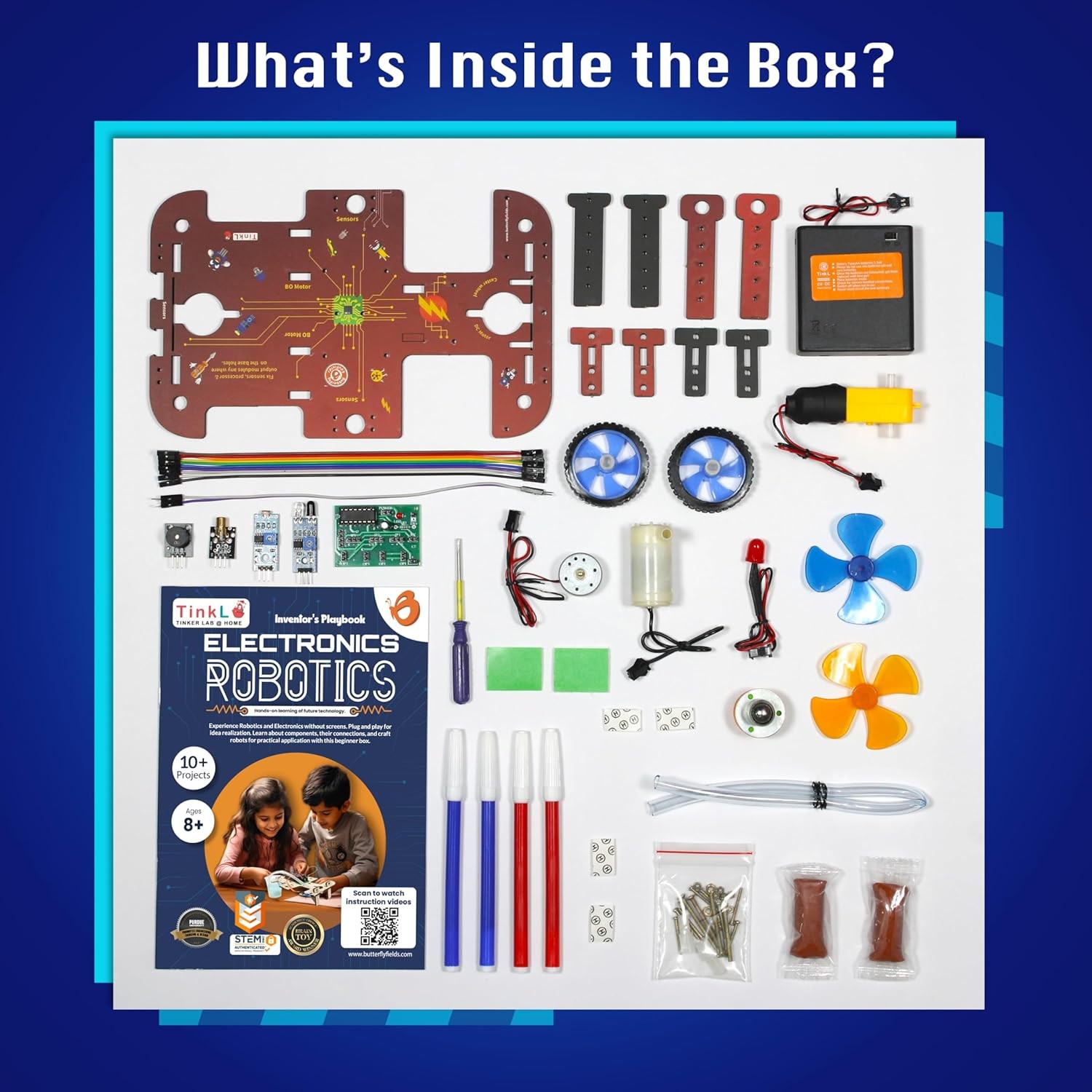 STEM Robotics Kit for Kids 8-14 | 10 Projects for Electronics & Engineering