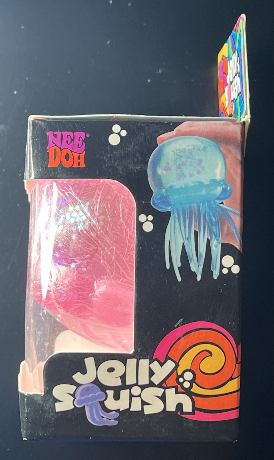 Pink NeeDoh JELLY SQUISH Sparkle Jellyfish Squishy Nee Doh