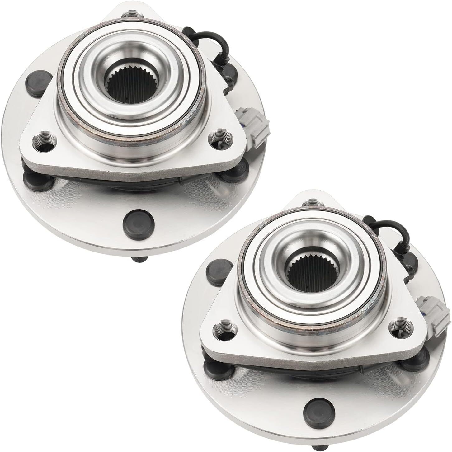 KAX 515125 Pair Front Wheel Bearing Hub Assemblies Compatible with 2008-2012