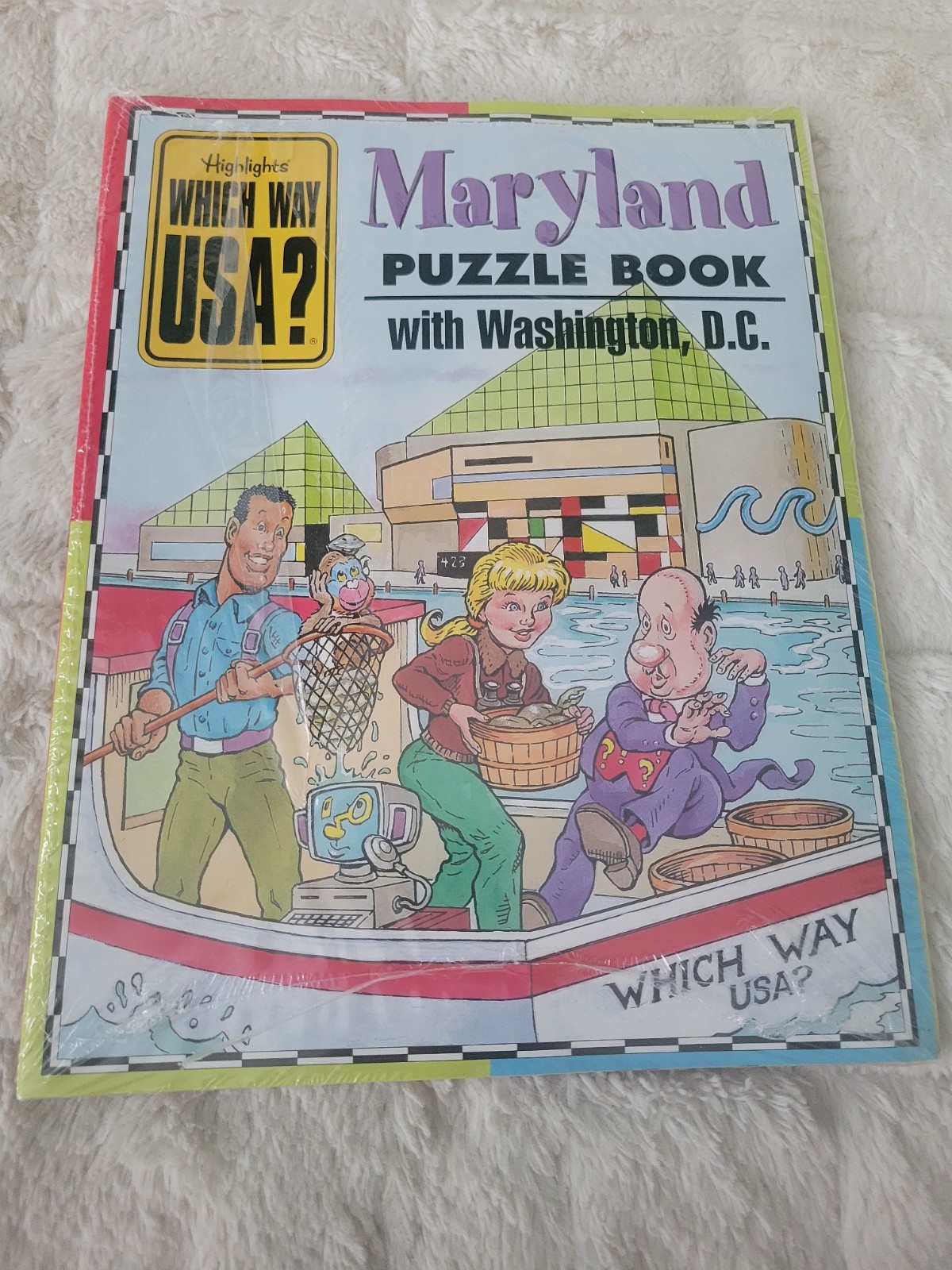 Vintage HIGHLIGHTS WHICH WAY US MARYLAND Washington State NEW MEXICO PUZZLE Book