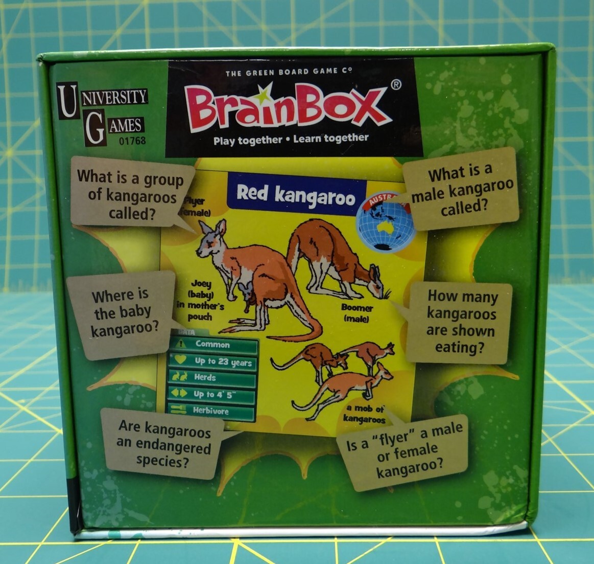 University Games BrainBox Memory Game Animals Edition Ages 8 and Up