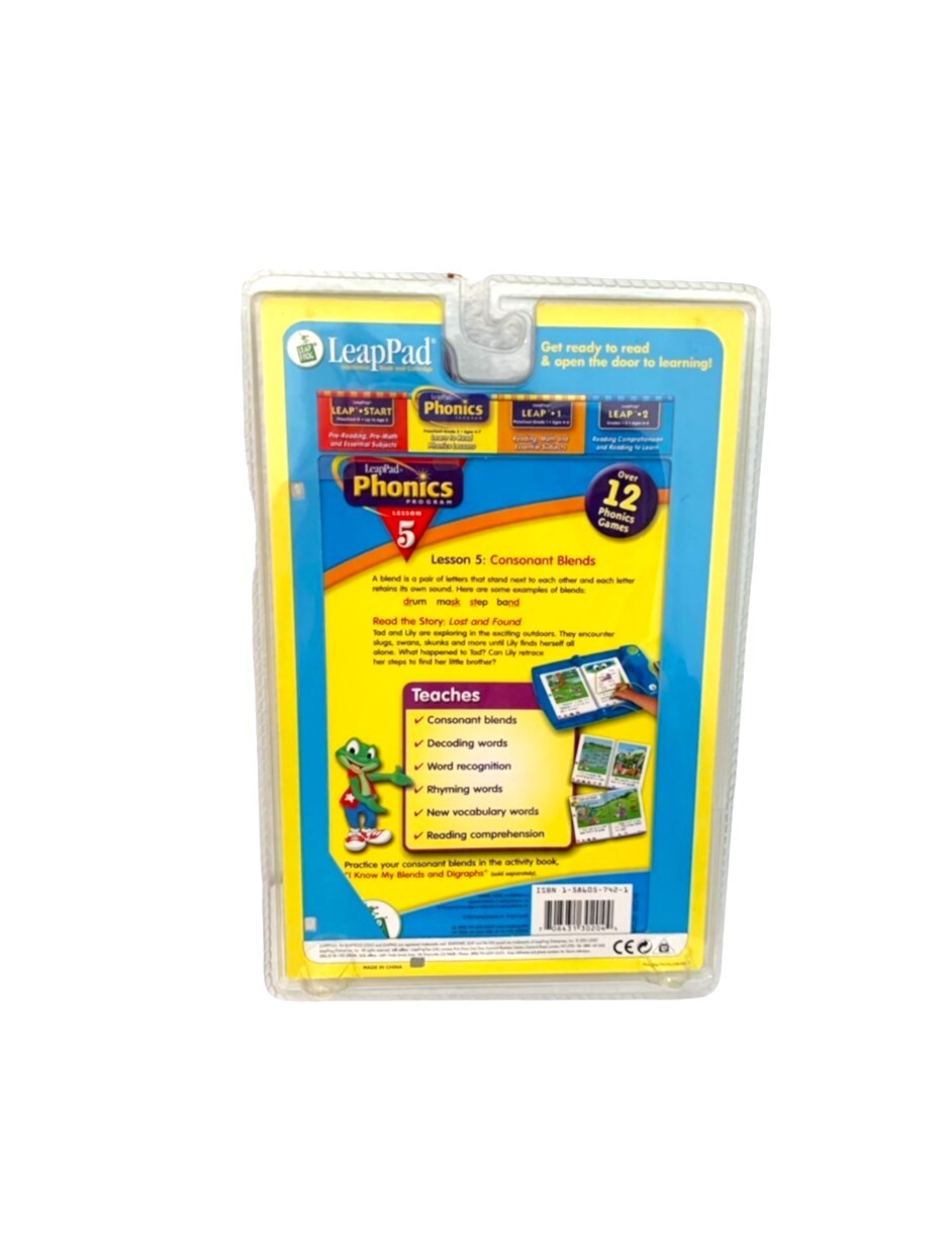 Leap Frog LeapPad Phonics Lost & Found Book + Cartridge Lesson 5 Ages 4-7 New !