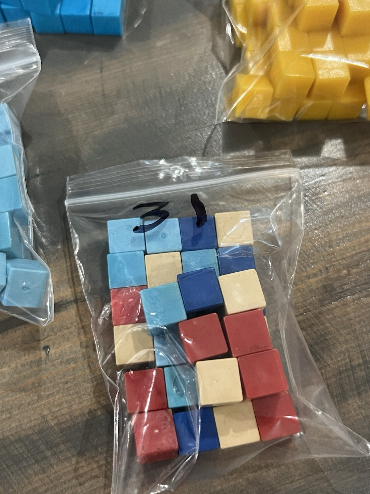 ETA Cuisenaire Math Manipulatives Color Unit Cubes Flats Rods Unit Approx 277 Pc
