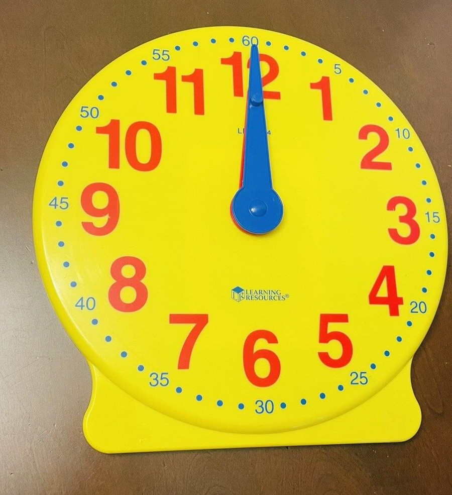 Learning Resources Big Time Learning Clock HomeSchool LER 2094 Demonstration