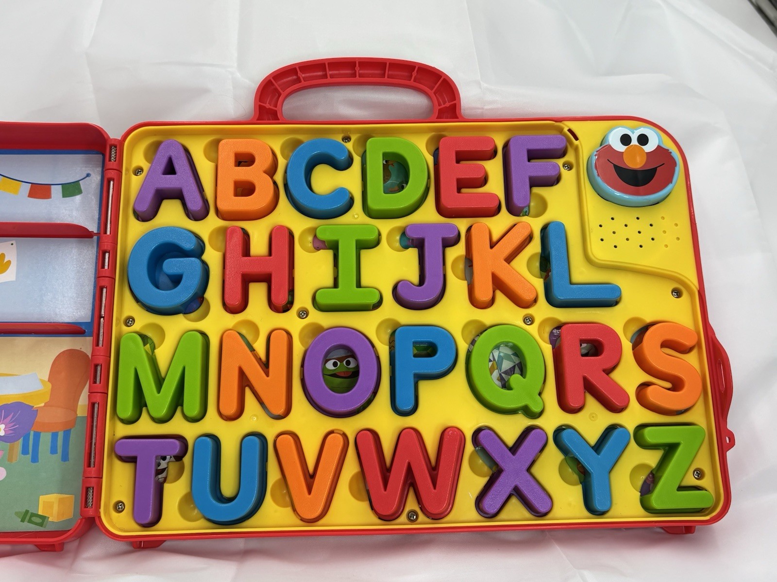 Sesame Street Elmo’s Learning Letters Bus Activity Board Red – COMPLETE & WORKS!