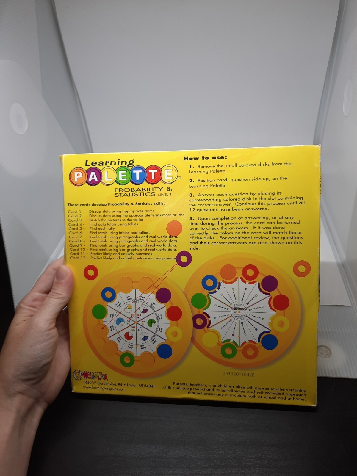 Learning Palette Probability and Statistics Level 1 Math Cards