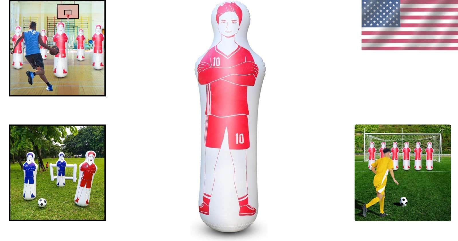 Durable PVC Inflatable Tumbler – Training Equipment for Soccer & Boxing Skills