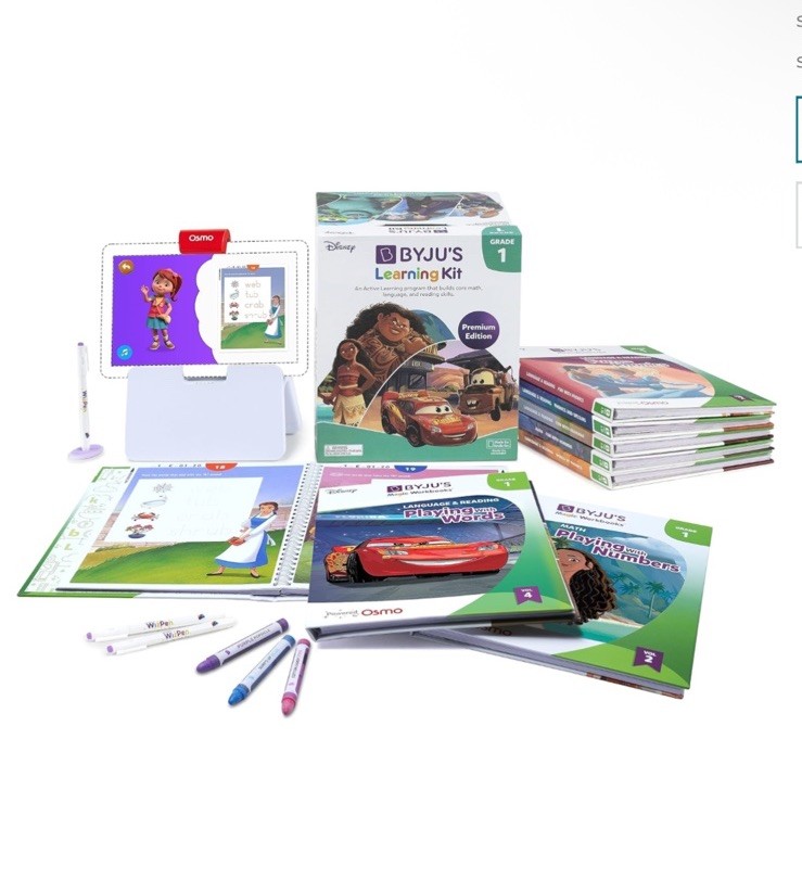 BYJU’S Learning: Disney, 1st Grade Premium Edition (App + 8 Workbooks) Ages 5-7,