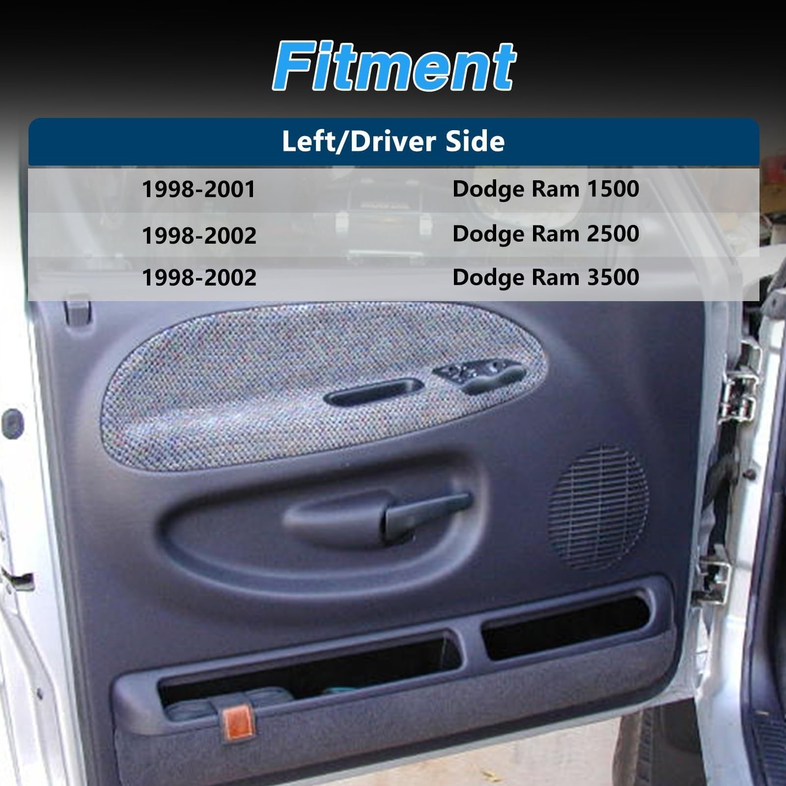KPALAG Front Left Driver Side Door Pull Handle Cup Side, Black