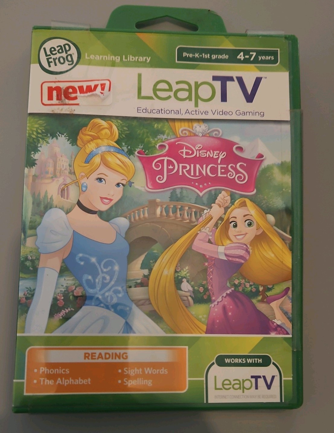 Leap Frog Leap TV Disney Princess Educational Video Game Reading 4-7 Years New