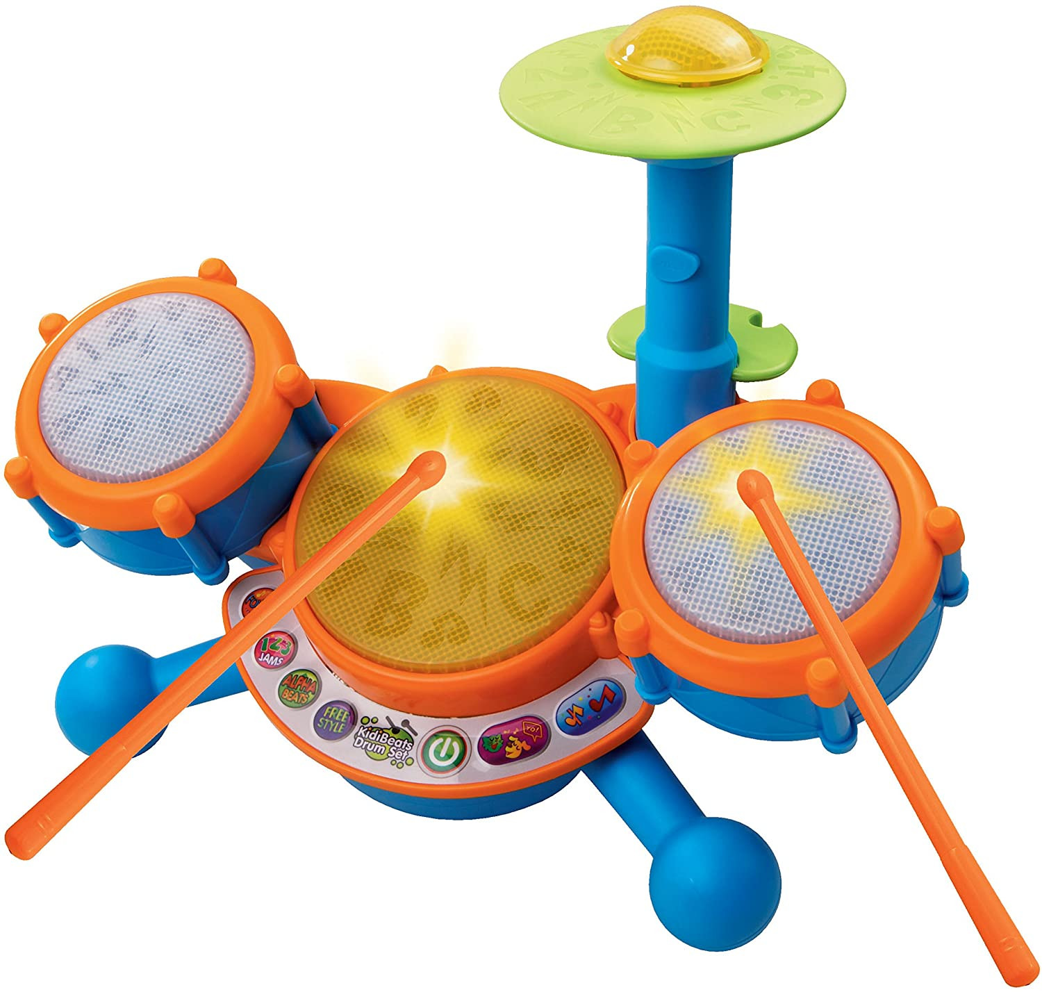 Toddlers Kids Drum Set, Orange