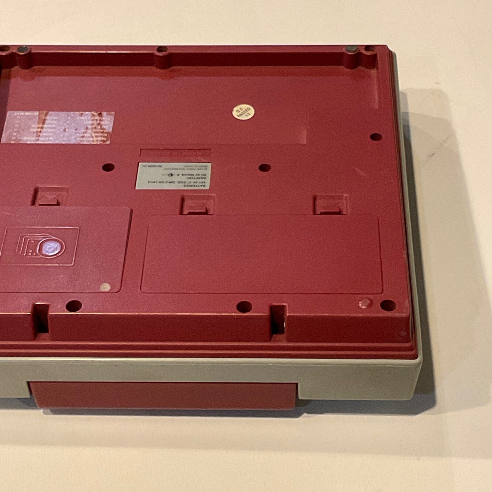 Vtg VTECH precomputer 1000 junior rare 1990 gray red works no discs pre computer
