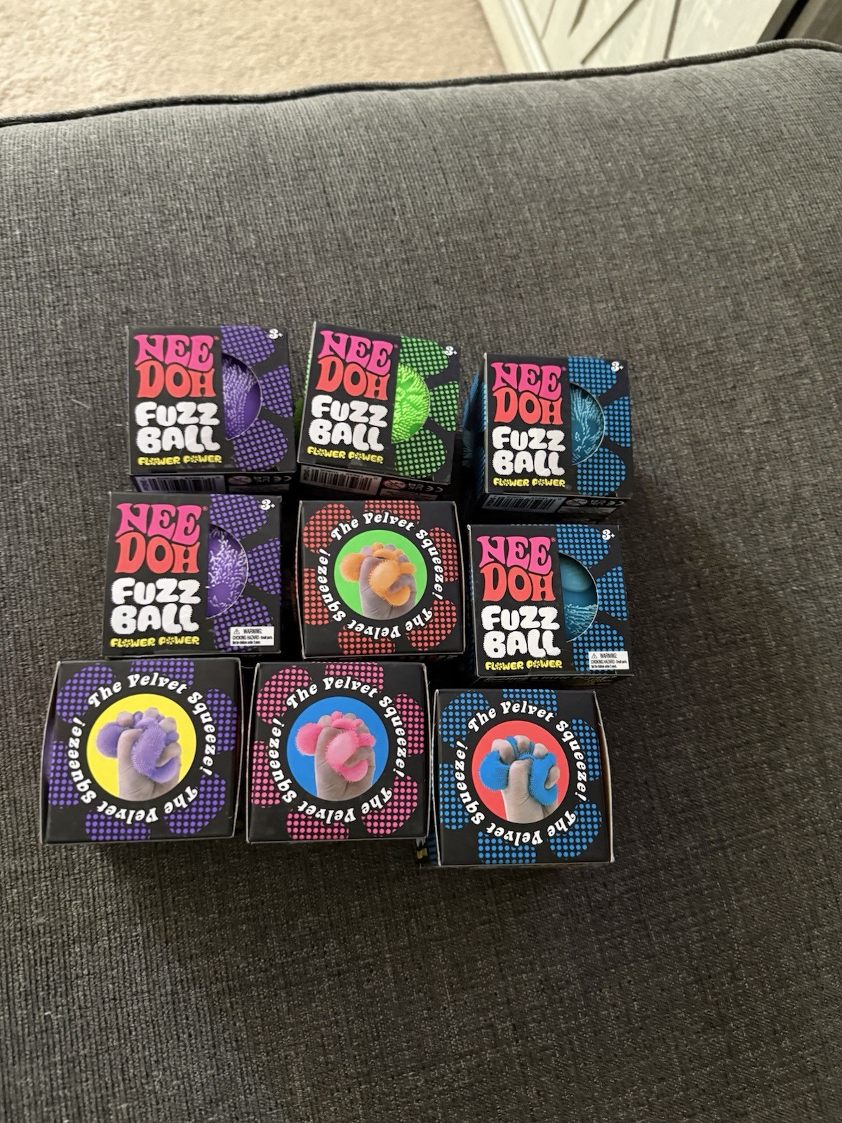 9 NEEDOH FUZZ BALLS FLOWER POWER NEW IN BOX SEALED