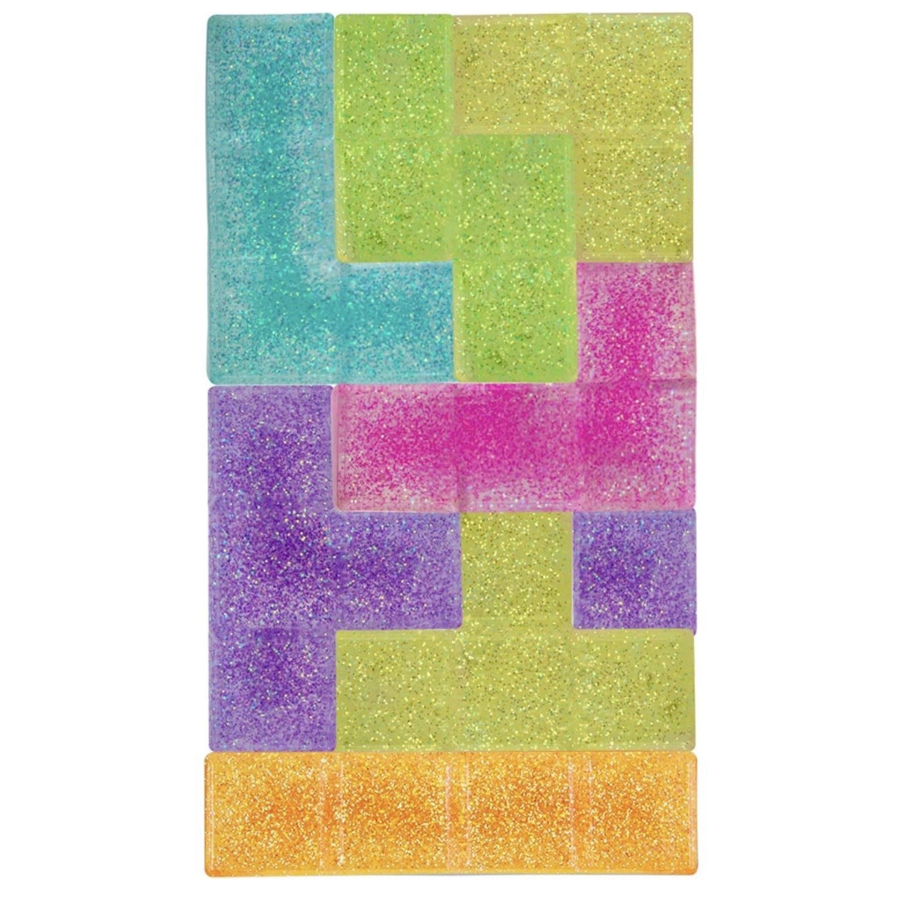 VIRAL Squishy ORB Tabalicious JUMBO TETRIS Glitter Squish Bricks TABA Puzzle