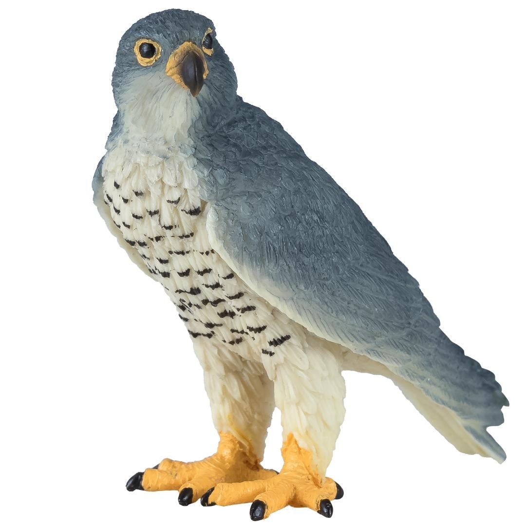 Peregrine Falcon Figurine – Small Hand Painted Wildlife & Bird Toy Figure – Mojo