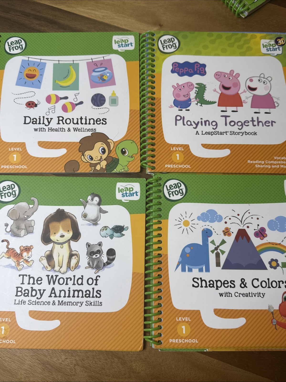 LeapFrog Level 1 Preschool- Lot Of 4